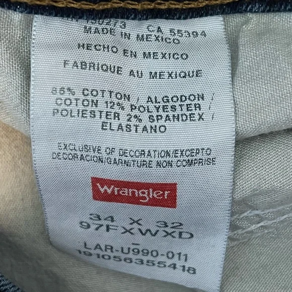 Wrangler Dark Colored Blue Jeans - Picture 4 of 5